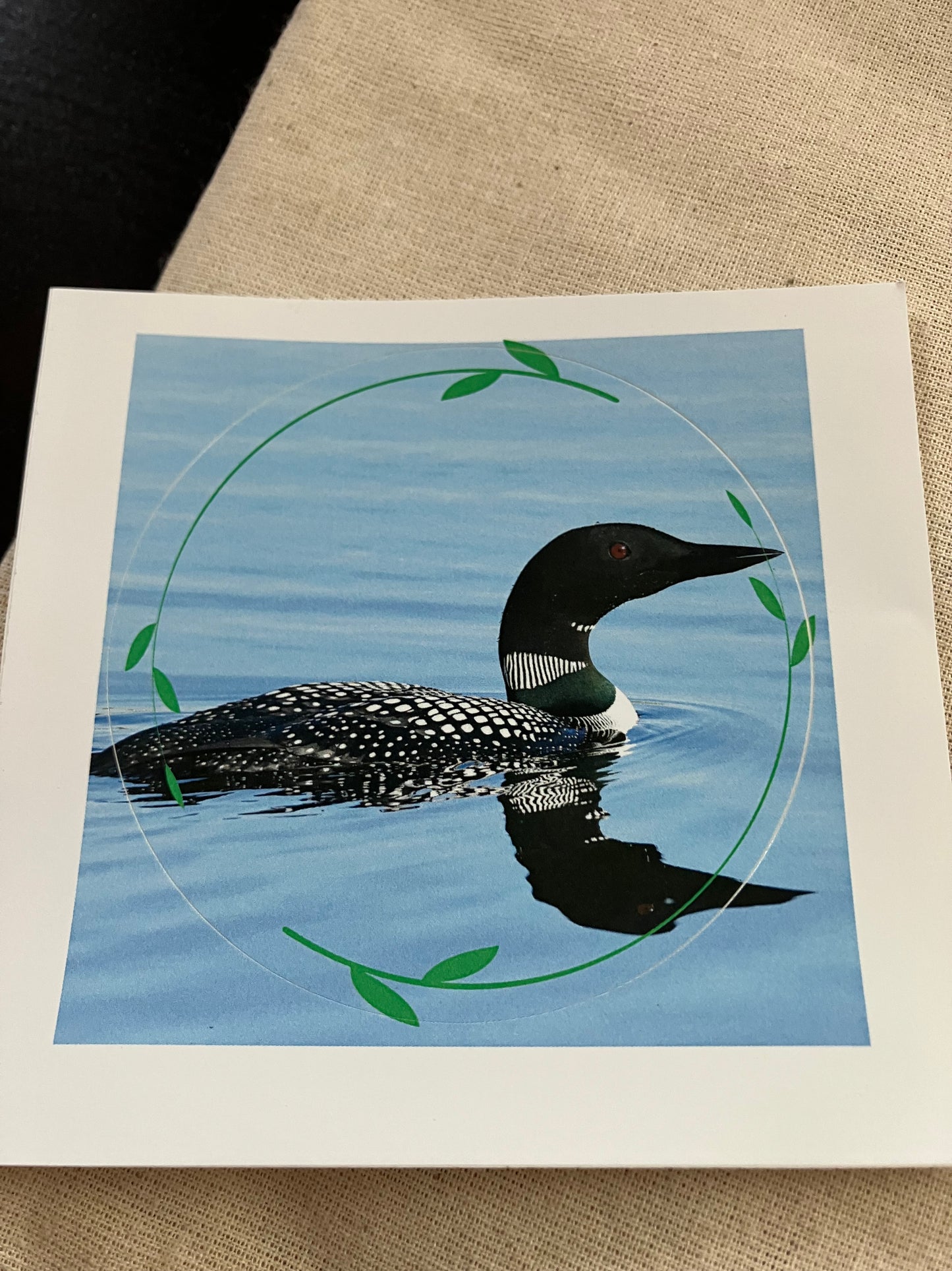 Loon Round Sticker