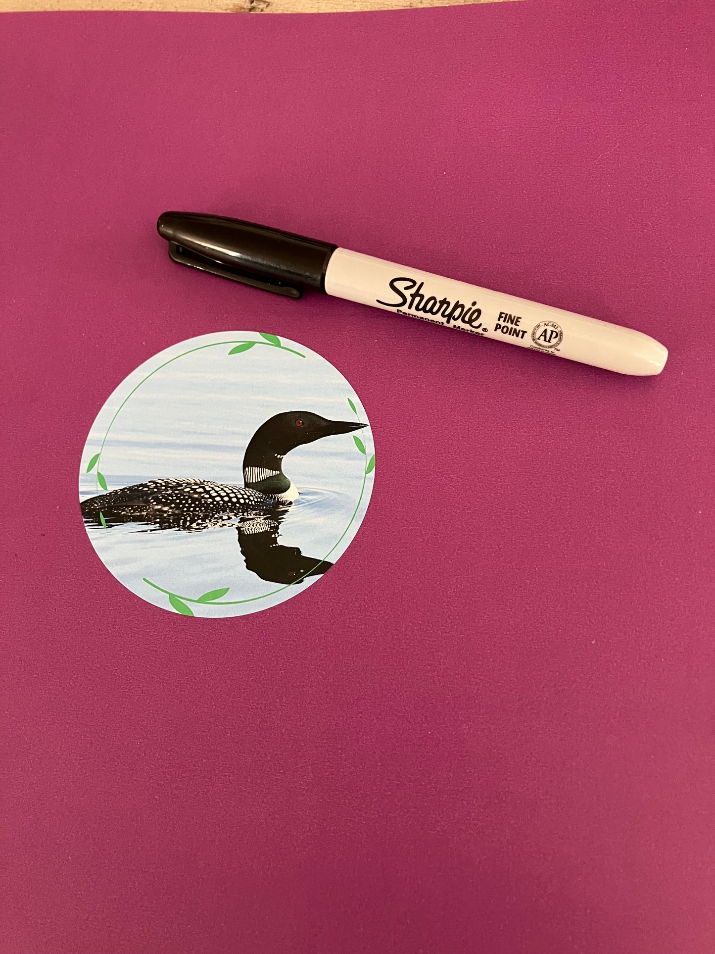 Loon Round Sticker