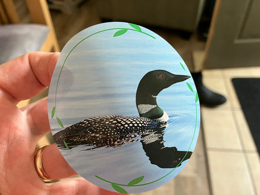 Loon Round Sticker