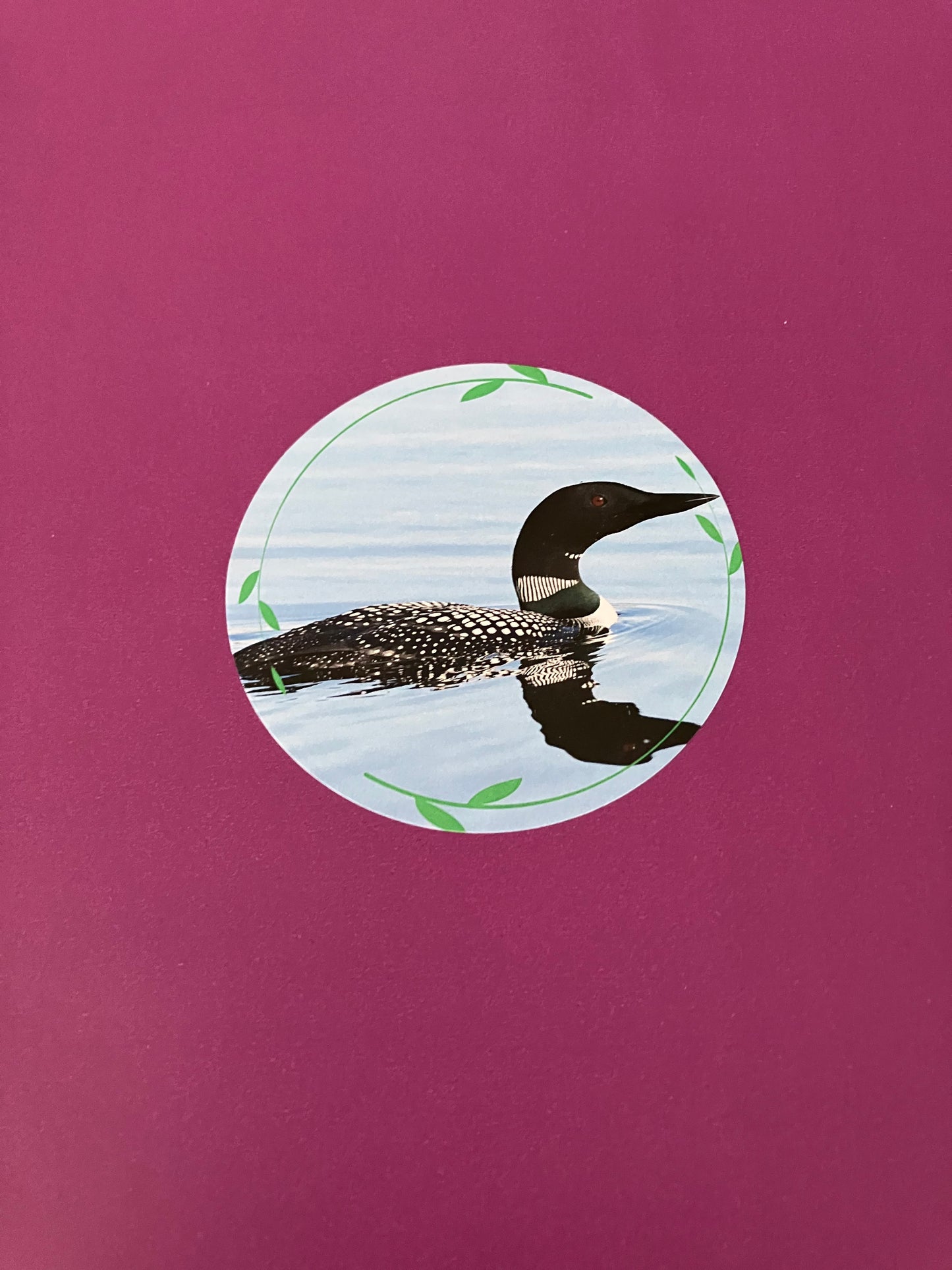 Loon Round Sticker